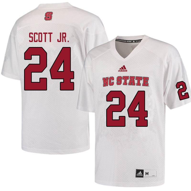 Men #24 Christopher Scott Jr. NC State Wolfpack College Football Jerseys Sale-White
